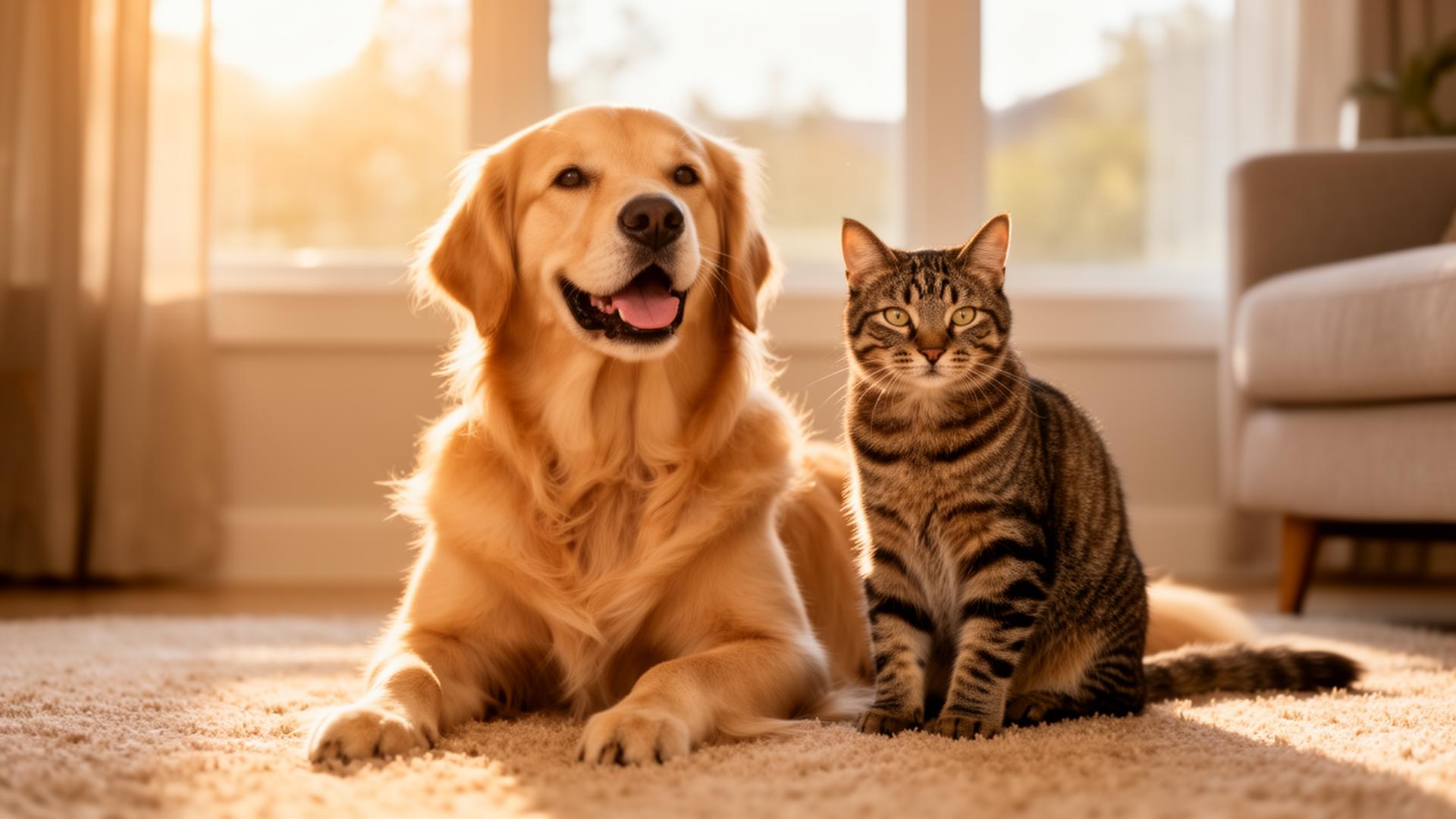 Cão e gato juntos